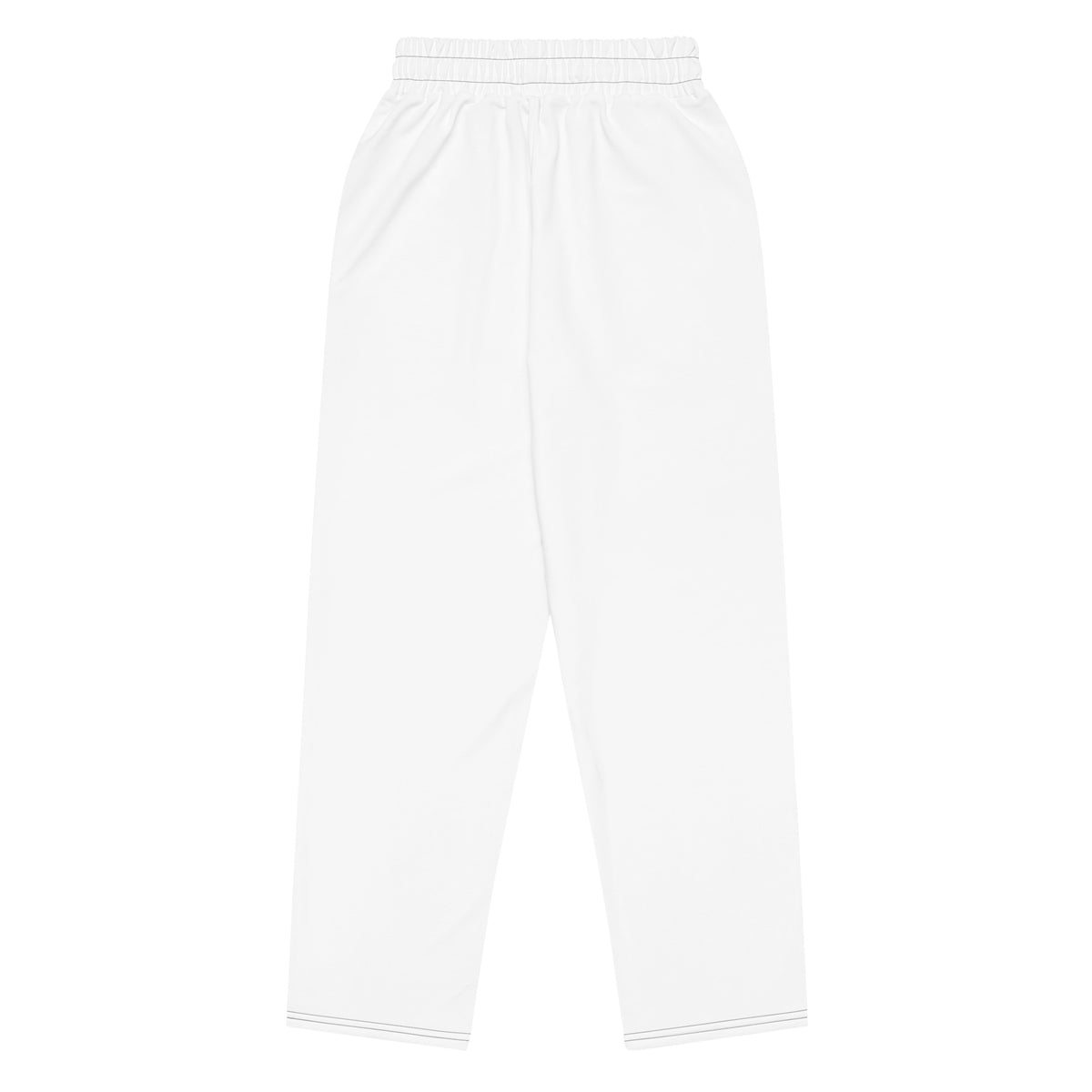 Renegade Wide-Leg Track Jogger in Weiß – Rückansicht