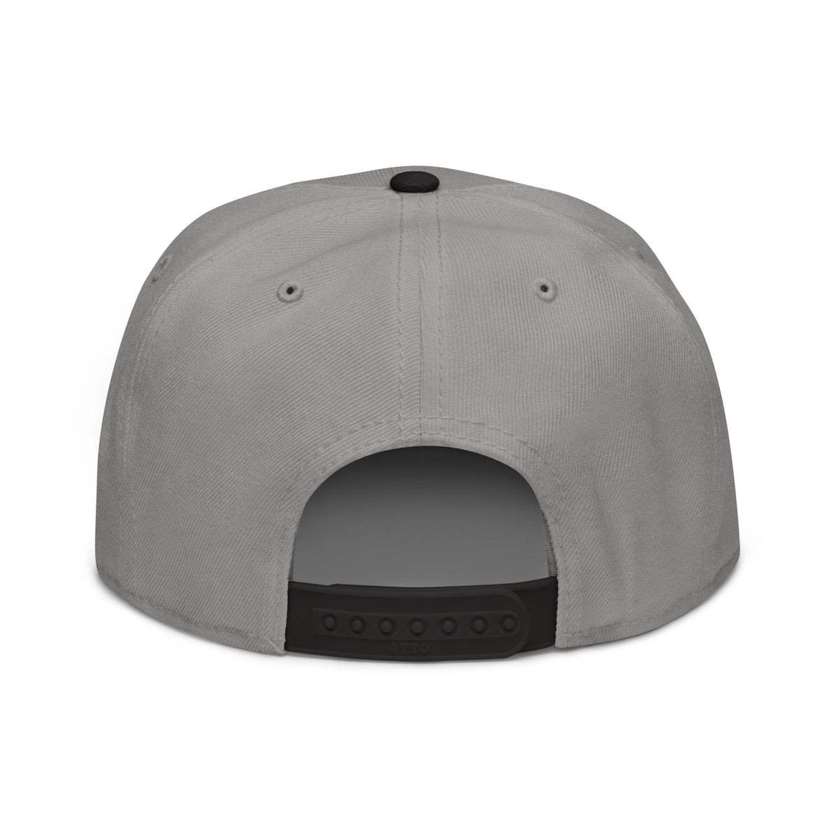 Streetblock Snapback in Schwarz/Grau – Rückansicht