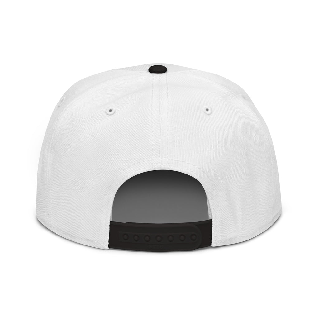Streetblock Snapback in Schwarz/Weiß – Rückansicht