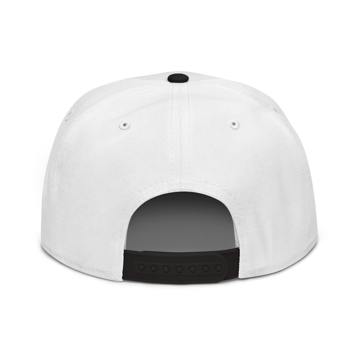 Streetblock Snapback in Schwarz/Weiß – Rückansicht