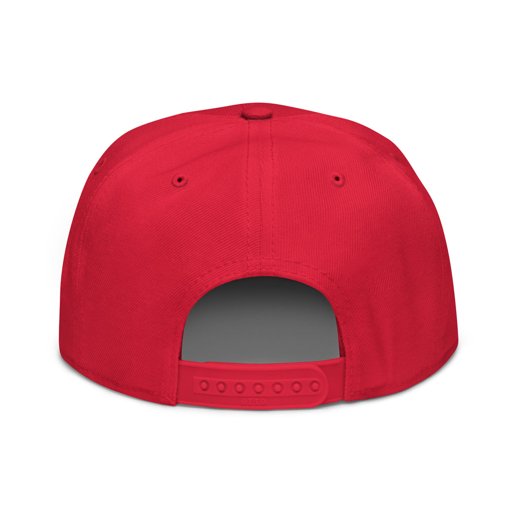 Streetblock Snapback in Rot – Rückansicht
