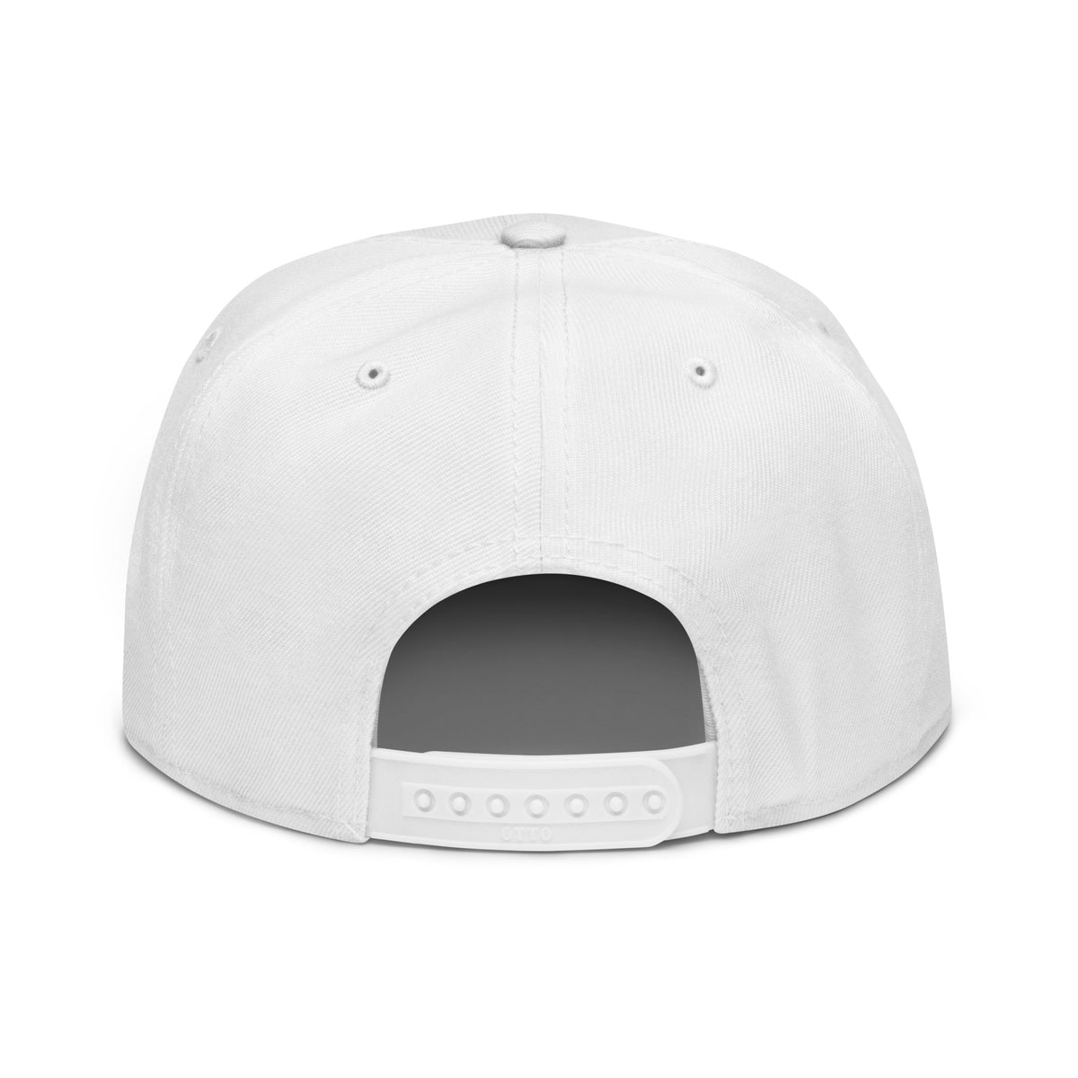 Streetblock Snapback in Weiß – Rückansicht
