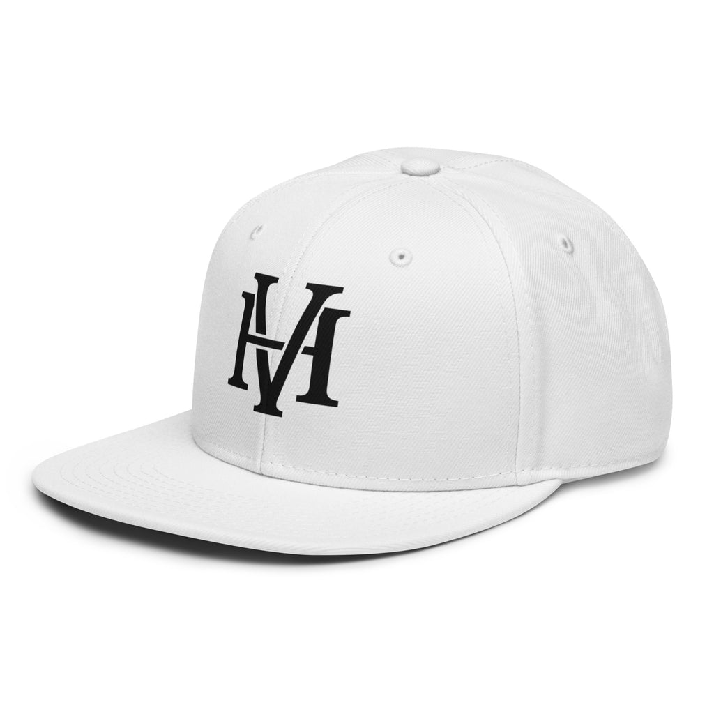 Streetblock Snapback in Weiß – schräg vorne links