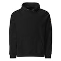 Rise Up Raglan Hoodie in Schwarz – Vorderansicht