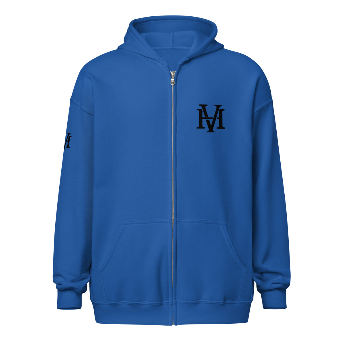 Valiant Zip Hoodie in Royal – Vorderansicht