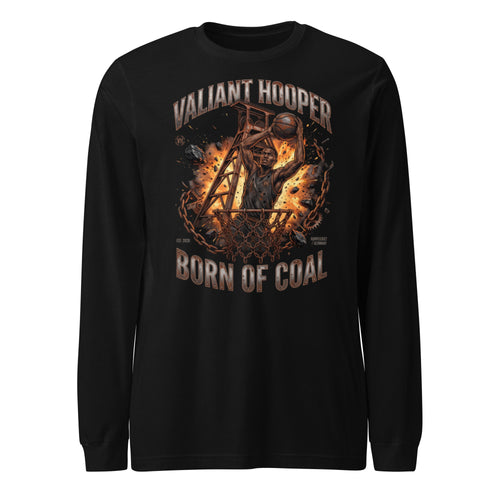 Born of Coal Longsleeve in Schwarz – Vorderansicht