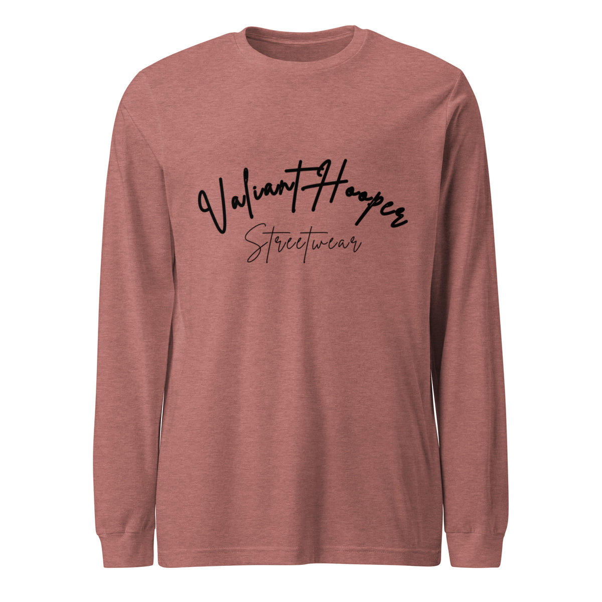 Signature Longsleeve in Heather Mauve – Vorderansicht