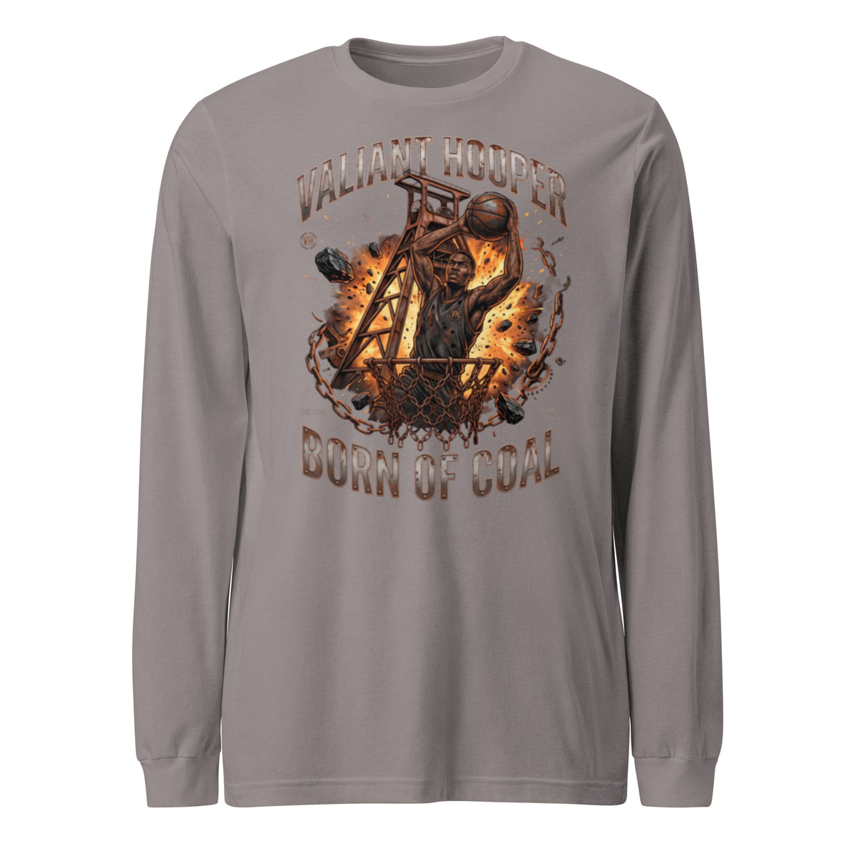 Born of Coal Longsleeve in Sturm – Vorderansicht