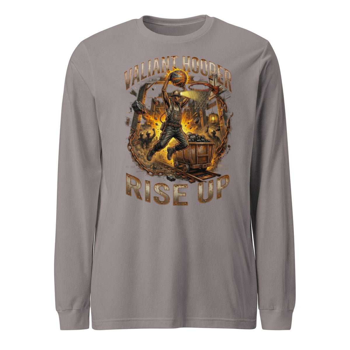 Rise Up Longsleeve in Sturm – Vorderansicht