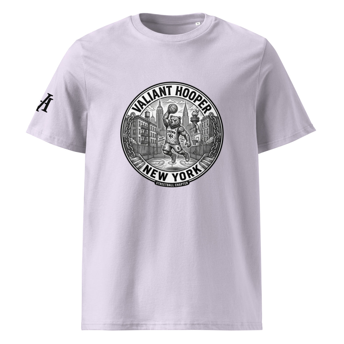 Renegade City Tee – New York in Lavendel – Vorderansicht