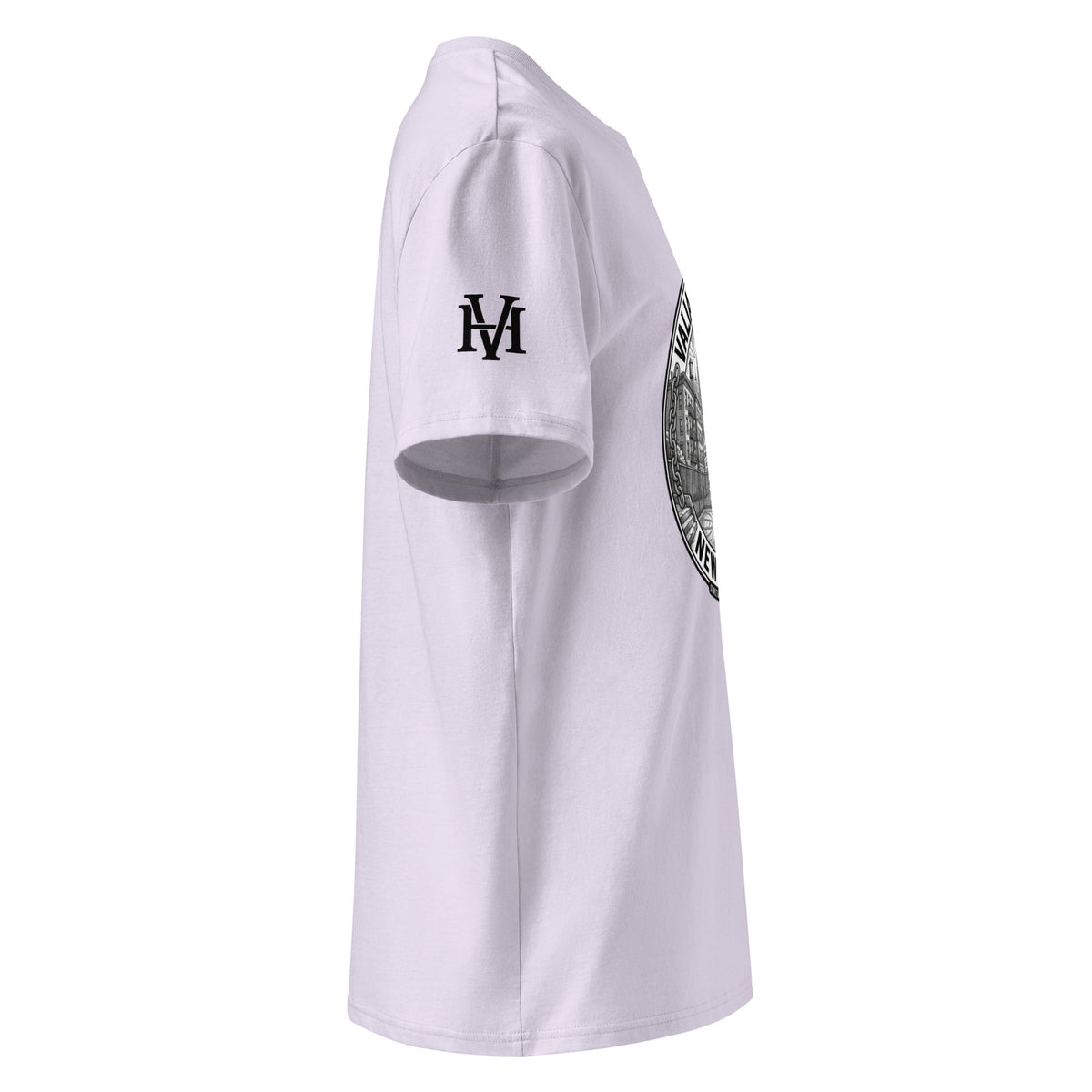 Renegade City Tee – New York in Lavendel – rechte Seite