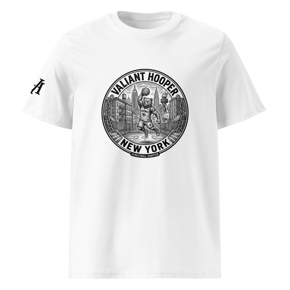 Renegade City Tee – New York in Weiß – Vorderansicht