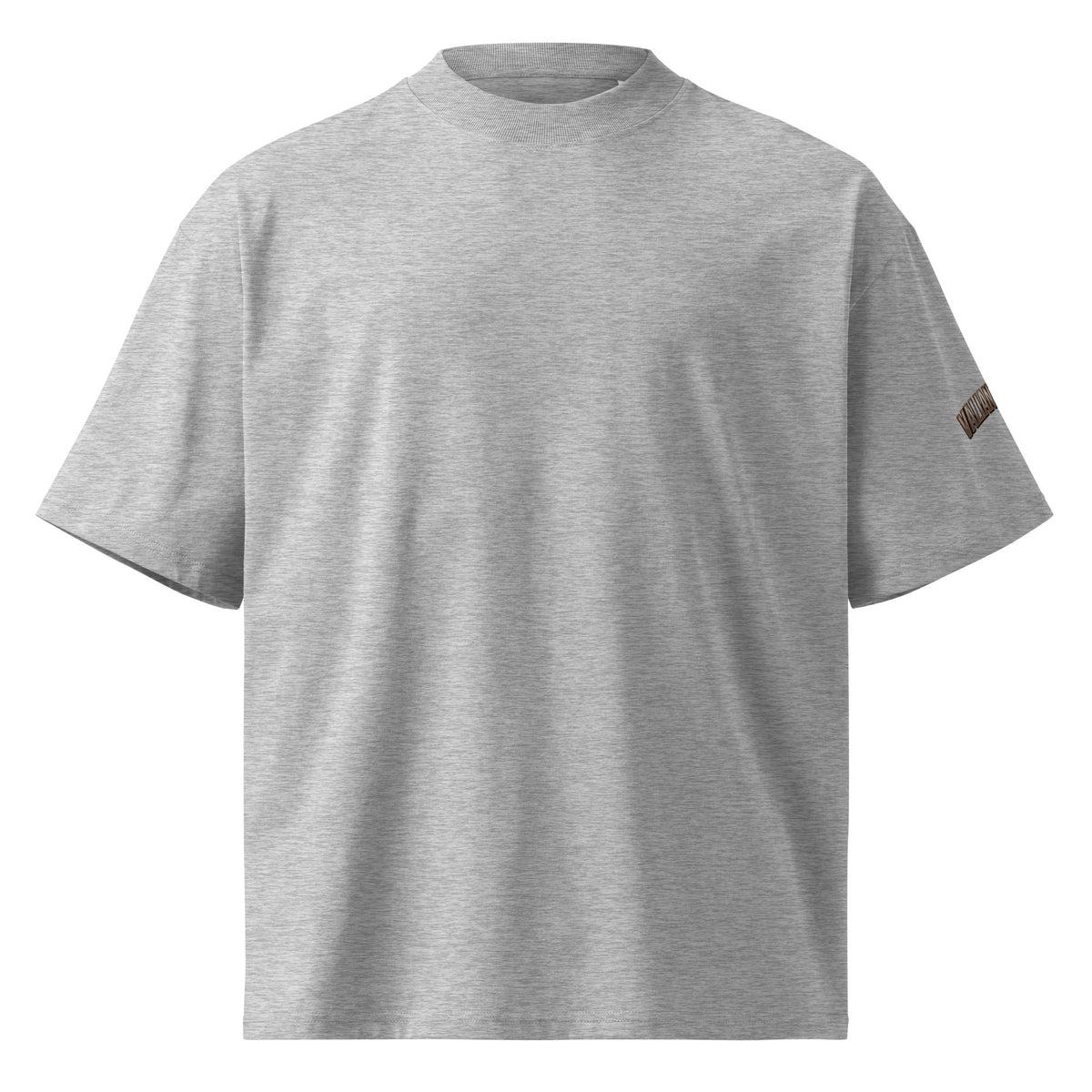 Rise Up Oversize Tee in Heather Grau – Vorderansicht