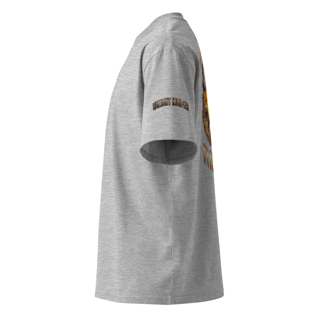 Rise Up Oversize Tee in Heather Grau – Seitenansicht