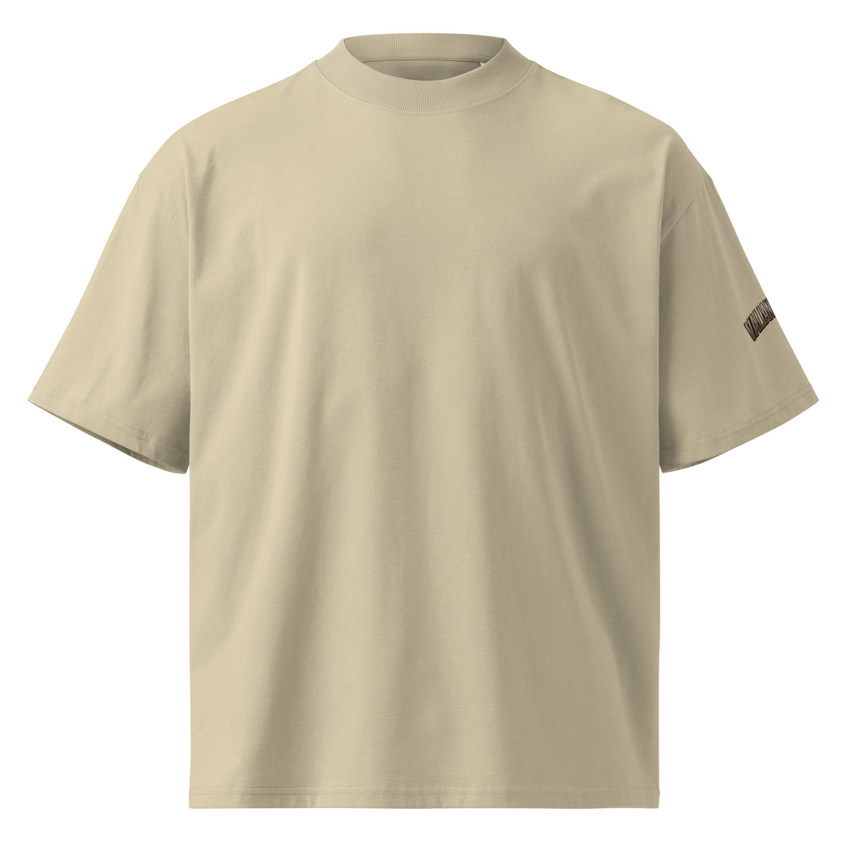 Rise Up Oversize Tee in Stein – Vorderansicht