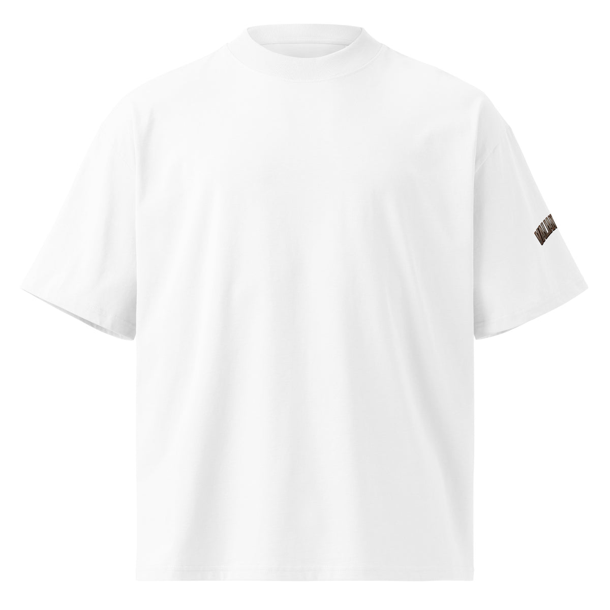 Rise Up Oversize Tee in Weiß – Vorderansicht