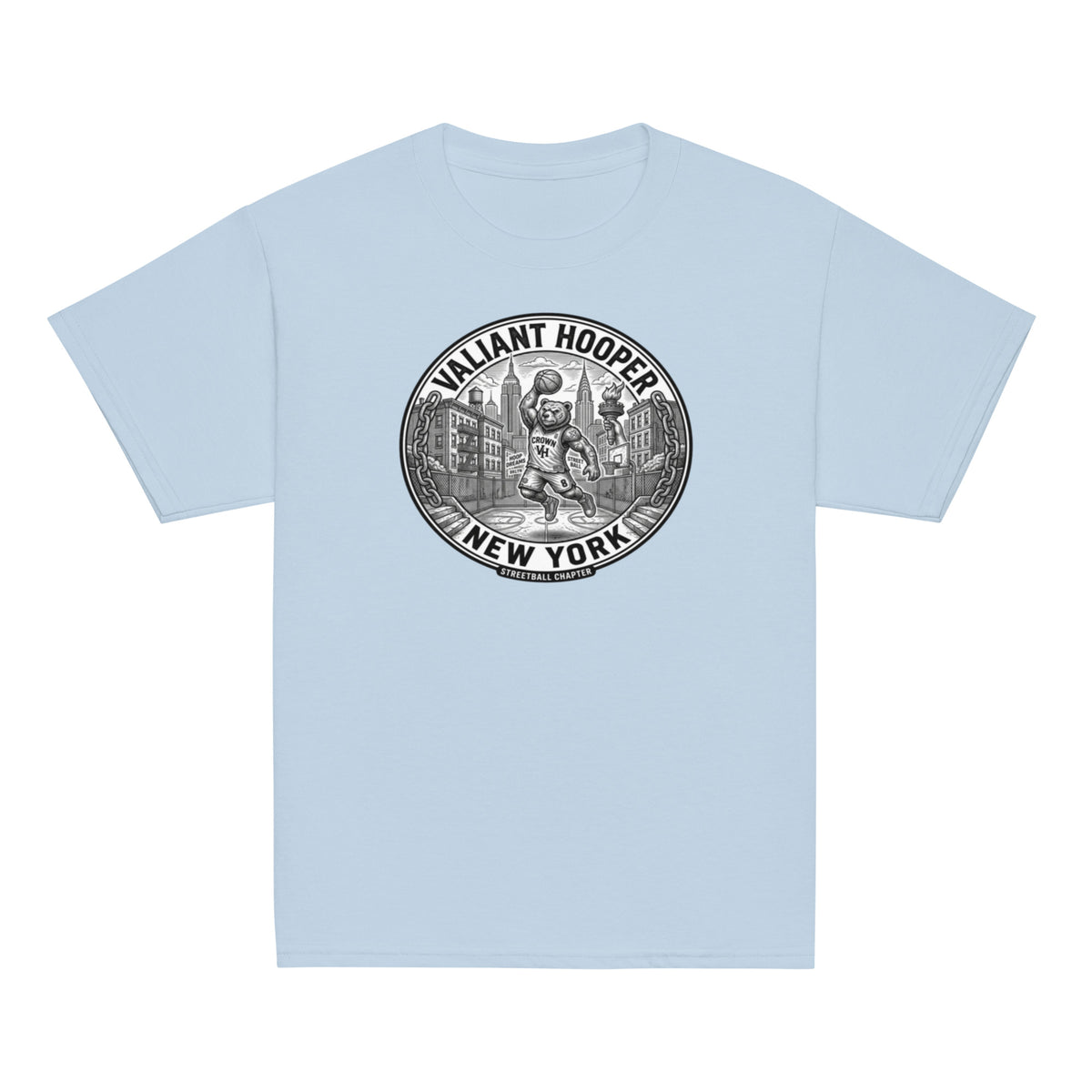 Renegade Kids Classic Tee in Hellblau – Vorderansicht