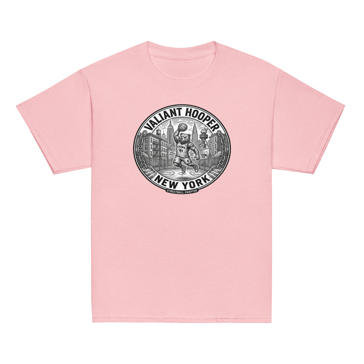 Renegade Kids Classic Tee in Hellpink – Vorderansicht