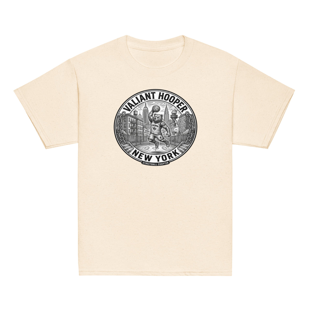 Renegade Kids Classic Tee in Natur – Vorderansicht