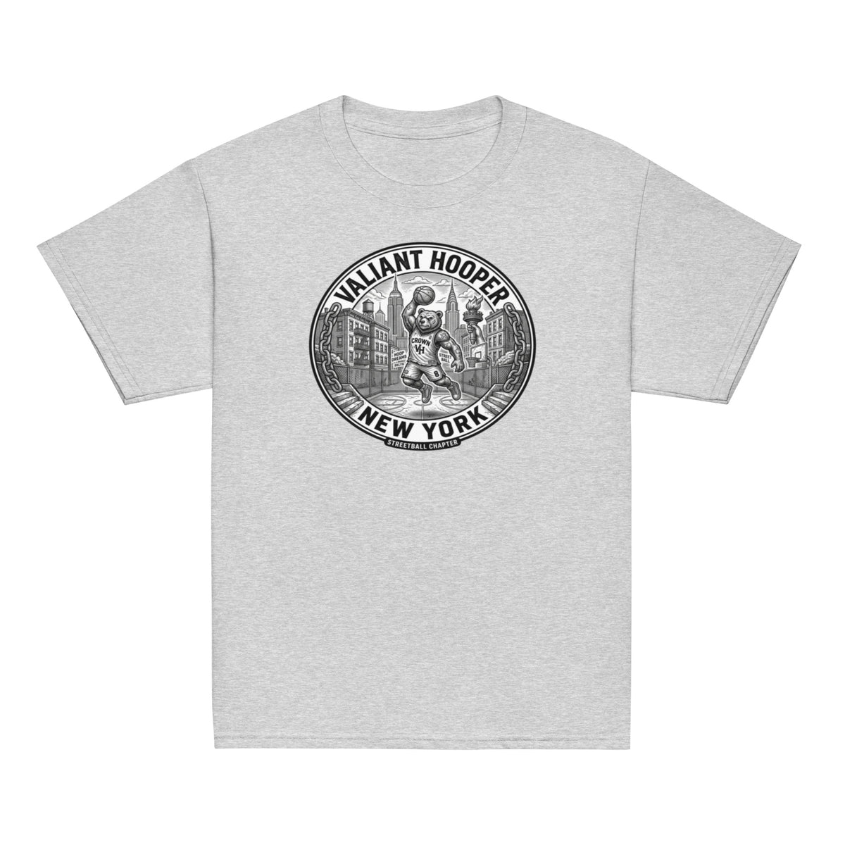 Renegade Kids Classic Tee in Sportgrau – Vorderansicht