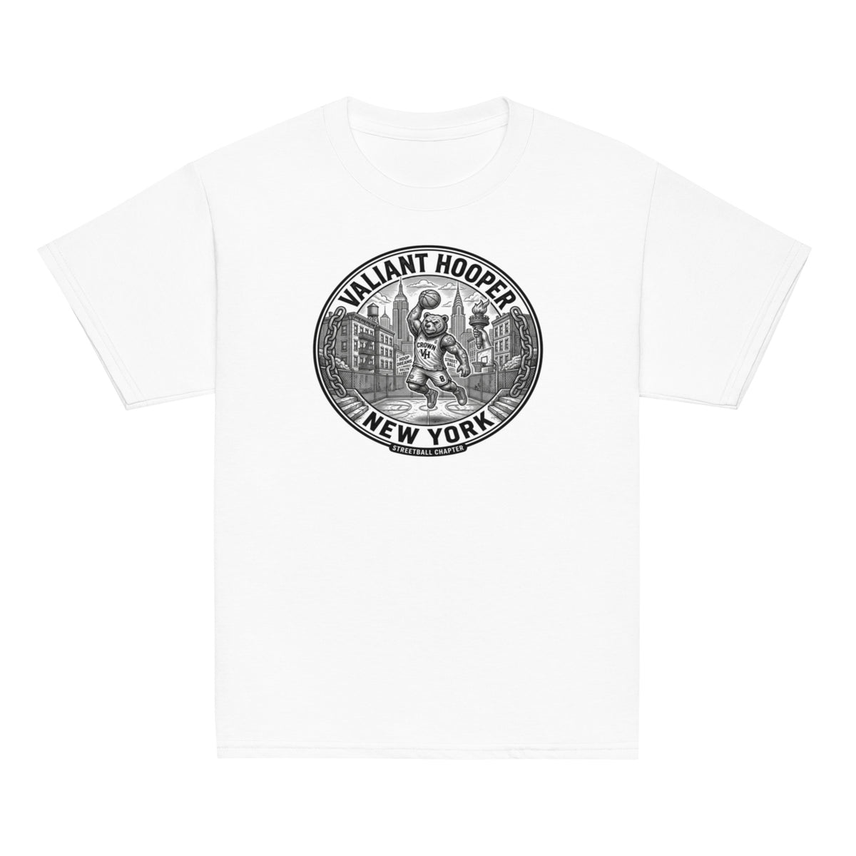 Renegade Kids Classic Tee in Weiß – Vorderansicht