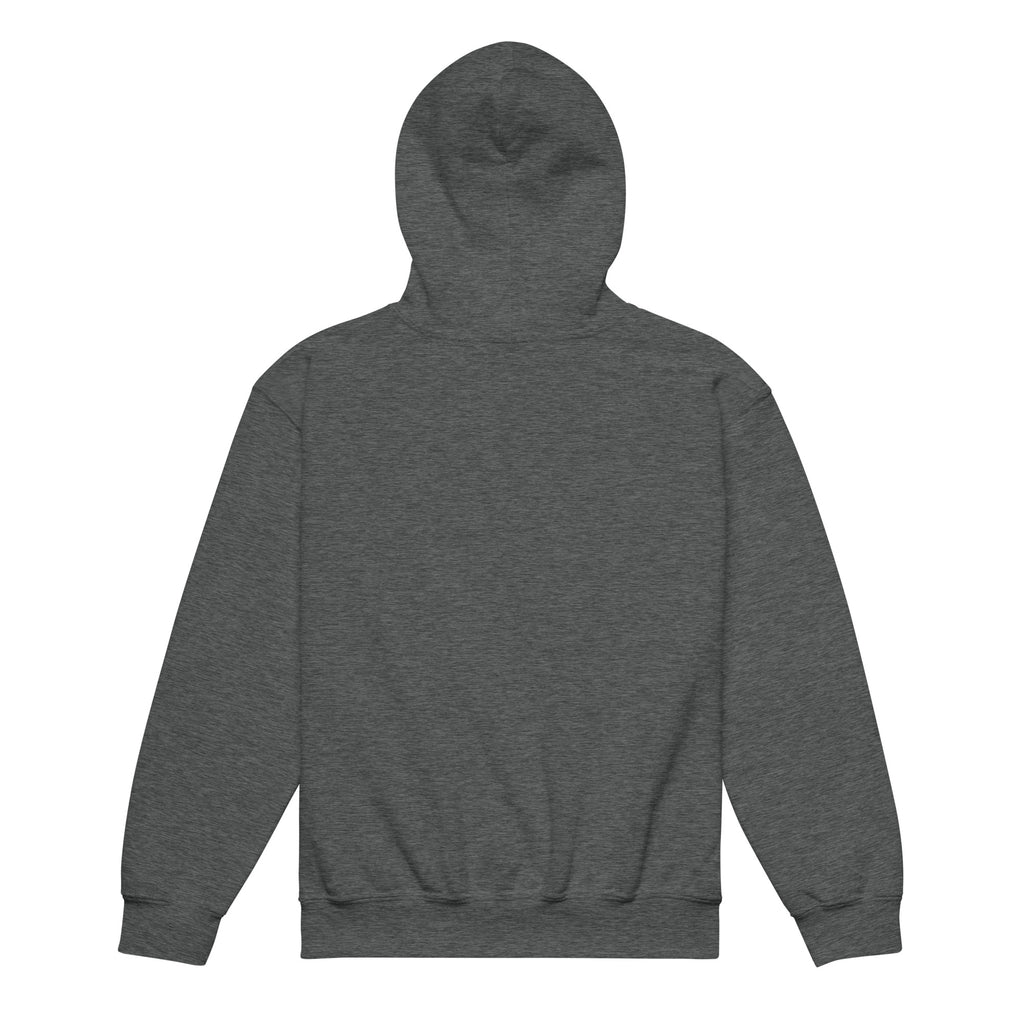 Renegade Kids Heavy-Blend Hoodie in Dunkles Heather – Rückansicht
